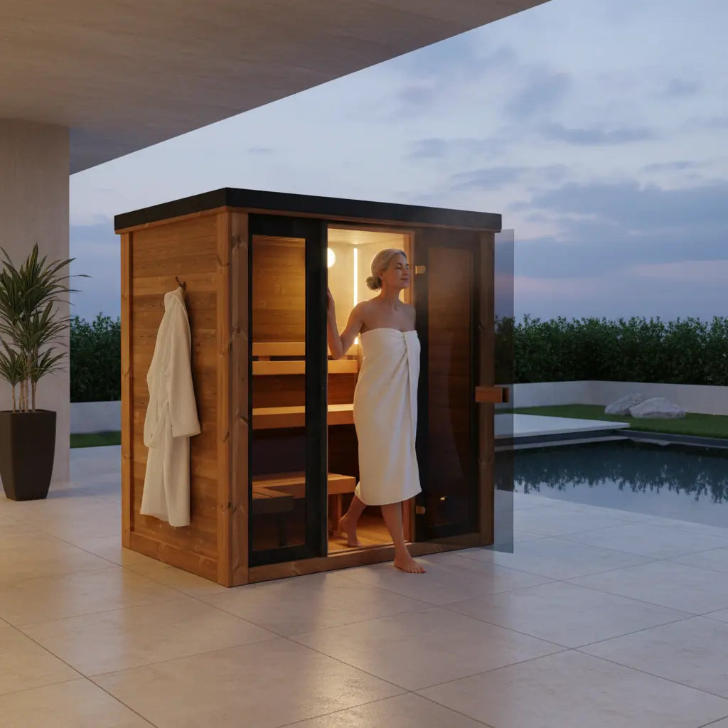 Fristående bastu för 2-3 personer